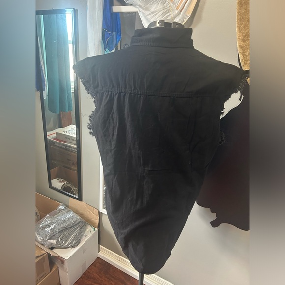 NWOT Milwaukee Leather Performance Apparel. Cotton Medium Sleeveless Frayed Edge - Picture 4 of 6